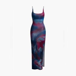 Elegant Multicolor Maxi Dress